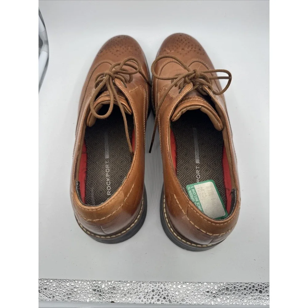 Rockport Tanner Wing Tip Oxfords‎ Men's Size 10 Shoes Old Money Dress Career